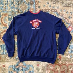 Navy Blue Crewneck Pullover